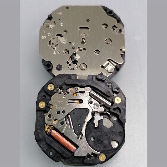 Hattori Epson VX3SE quartz watch movement, Japan-made, precise replacement for watch repairs.