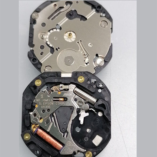 Hattori Epson VX3RE quartz watch movement, precision Japan-made for smooth timekeeping.