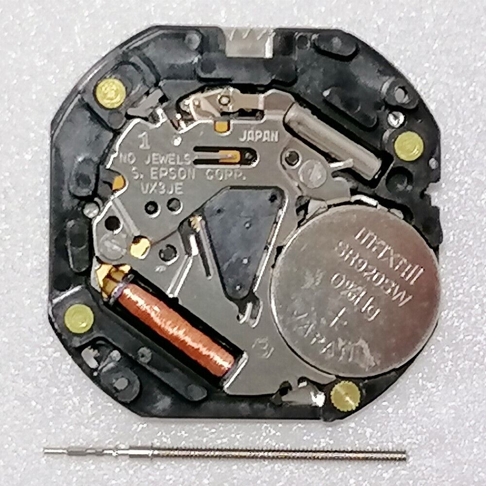 Hattori Epson VX3JE quartz watch movement, precision Japanese craftsmanship for repairs and upgrades