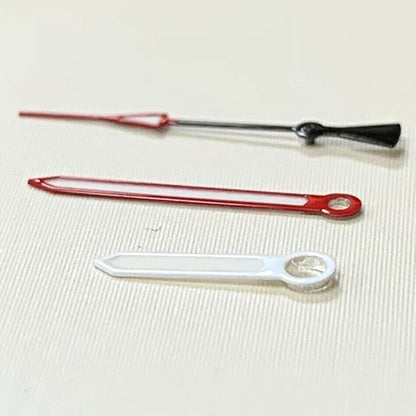 Green luminous watch hands set by B17 for NH35A/NH36A/4R36, precise fit, glow-in-the-dark visibility.