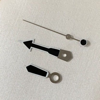 Green luminous black watch hands set for NH35A NH36A 4R36 movement by B28-1, enhancing readability and style.