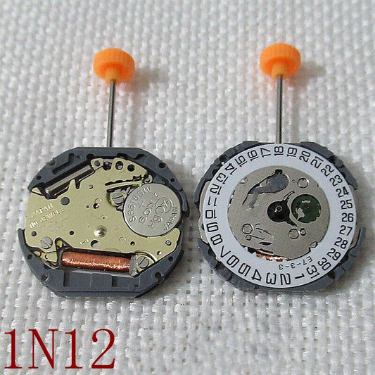 Mouvement à quartz japonais Miyota 1N12 de remplacement, date à 3/6, pièce de montre fabriquée au Japon