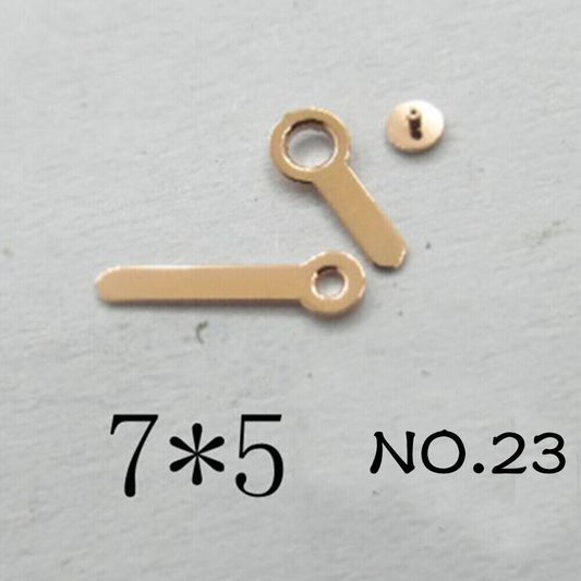 Set of NO.23 watch hands, 7mm/5mm, compatible with Miyota 2035 movement, precision design.