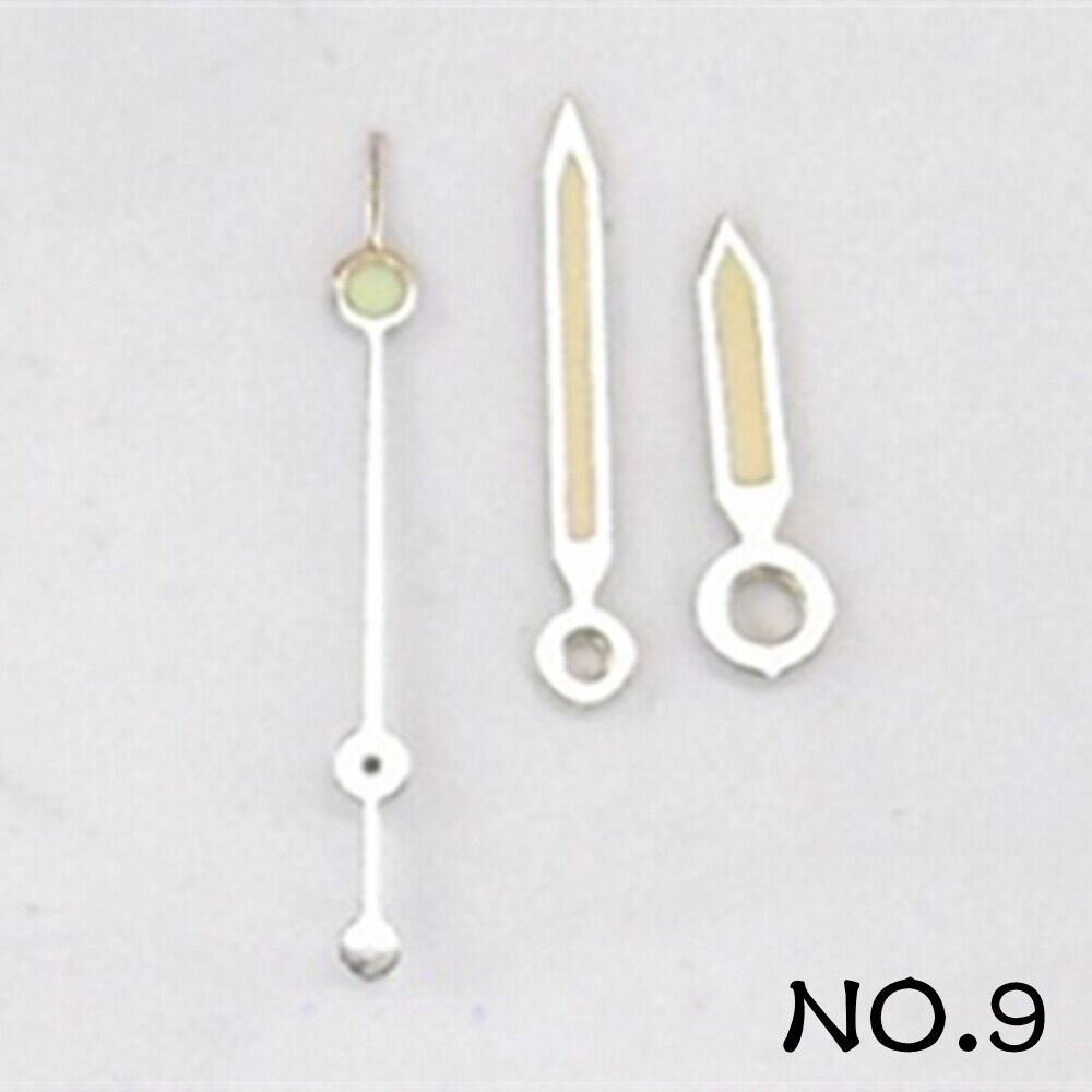 Luminous watch hands set for Miyota 2035 movement, enhancing visibility and style - NO.9 by Luminous.