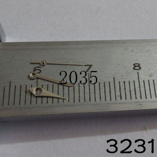 Set of precision watch hands for Miyota 2035 movement, model NO.3231, compatible with various watches.
