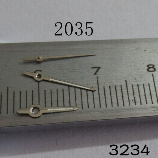 Luminous watch hands set for Miyota 2035 movement, enhancing visibility in low light ? brand NO.3234.