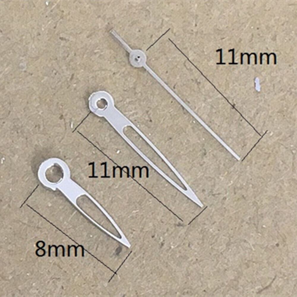 Hollow arrow-shaped watch hands designed for Miyota 2035 quartz movements, enhancing timepiece style by P1-H3-C25.