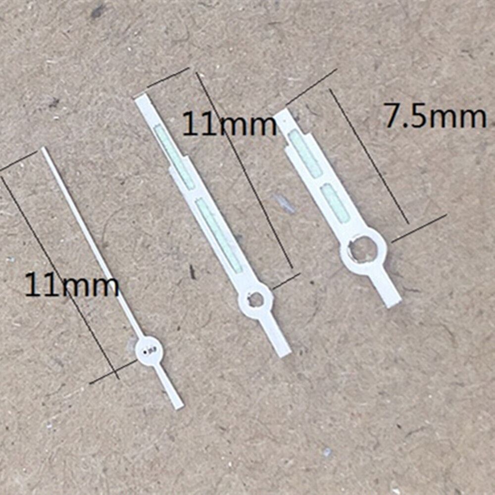 Luminous watch hands for Miyota 2035 quartz movement, enhancing visibility in low light conditions by P1-H3-C38.