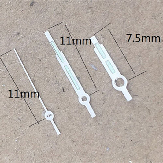 Luminous watch hands for Miyota 2035 quartz movement, enhancing visibility in low light conditions by P1-H3-C38.