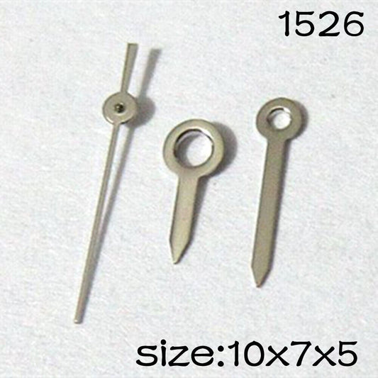 Silver trim watch hands set for Miyota 2035 movement, sizes 10mm, 7mm, 5mm ? precise timekeeping.