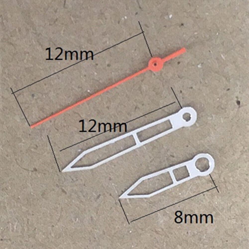 New Hollow White Trim Watch Hands for Miyota 2035 movement, precise fit by P1-H4-C109 brand