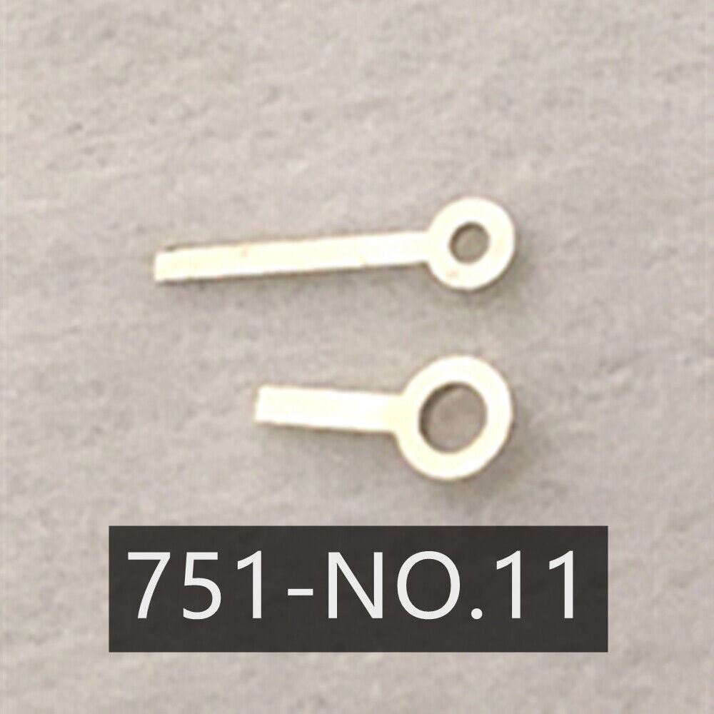 Golden 2 hands set by P1-H6-NO11 for Ronda 751 quartz watch movement, precise and stylish.