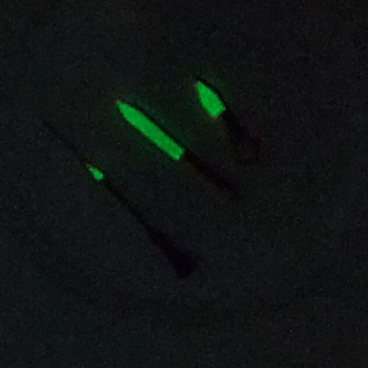 Blue trim green luminous watch hands for NH35A/NH36A movement, precise fit, enhancing dial readability.
