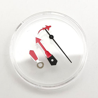 Silver fish-shaped second hand with trim, compatible with NH35A/NH36A/4R36 movements, precise fit.