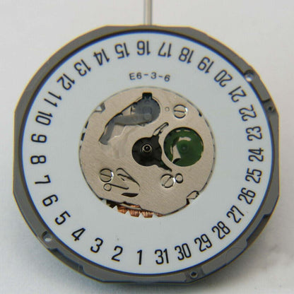 Mouvement à quartz japonais Miyota 1M12, 3 aiguilles, date à 3/6