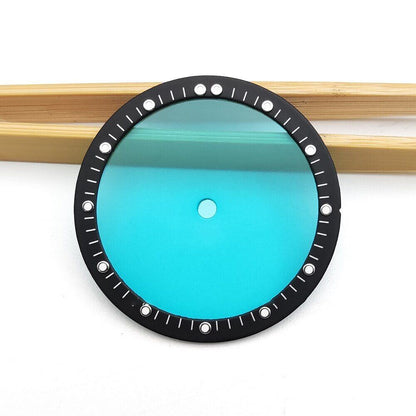 Green Luminous Transparent Watch Dial for NH34 NH35 NH36 NH37 NH38 NH39 Movement