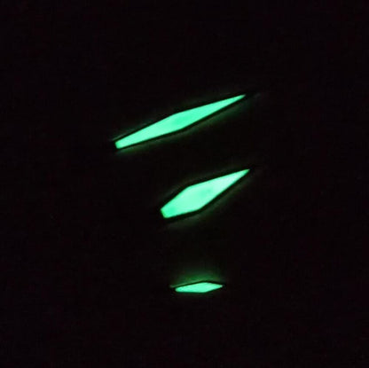 Montre pilote bleue de 38,9 mm, cadran vert lumineux, compatible avec le mouvement <tc>ETA</tc> 6497