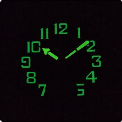 Montre pilote noire 35 mm, cadran vert lumineux, compatible avec le mouvement <tc>ETA</tc> 6498/ST3621