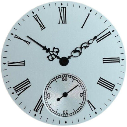 39mm white enamel pilot watch dial, fits ETA6498 & Seagull ST3621, sleek design for watchmakers.