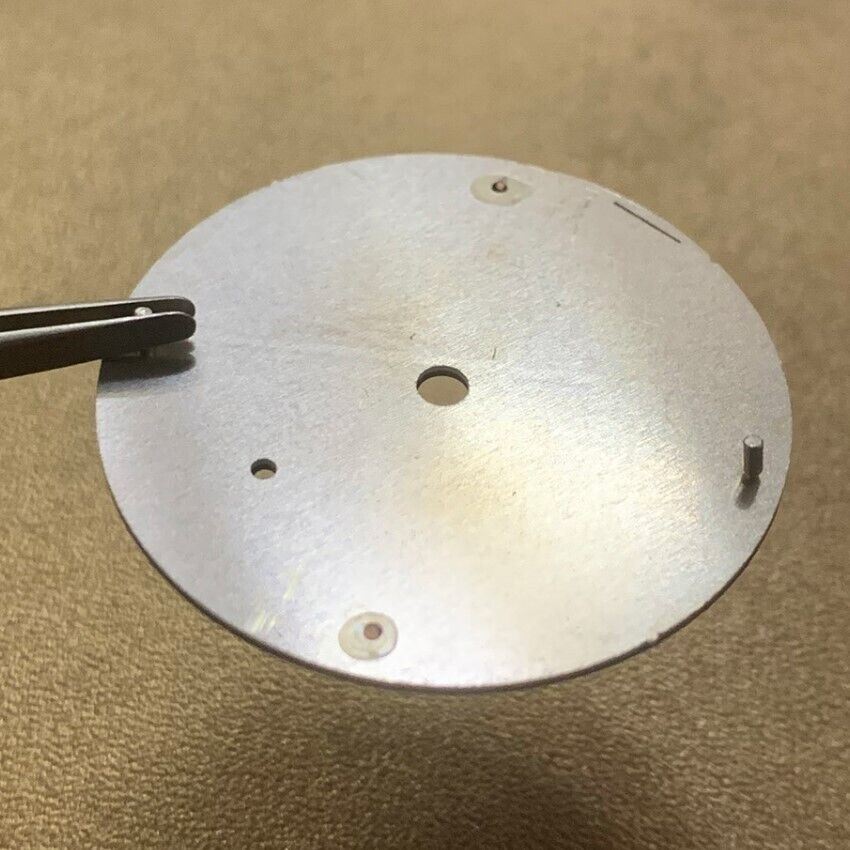 34,5 mm grünes leuchtendes Uhrenzifferblatt, geeignet für ETA 6497/6498 Uhrwerk, weiß