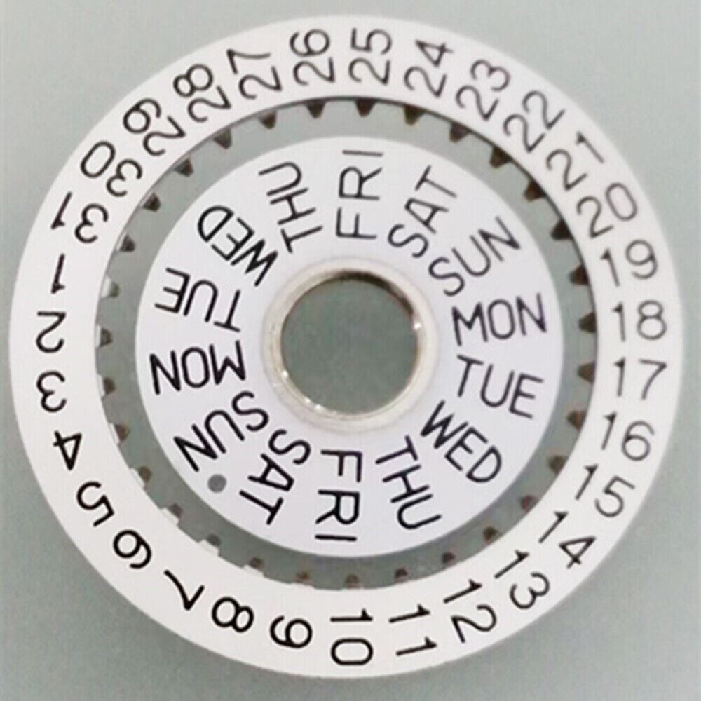 Roue de date blanche, roue de date générique pour mouvement 7750 fabriqué en Chine