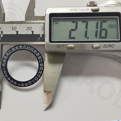 Roue de date noire de 27,2 mm, roue de date générique pour mouvement de montre, date à 3 heures