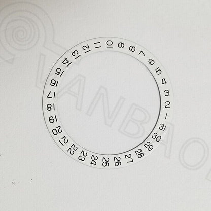 Roue de disque de date de 28,5 mm Roue de date générique pour mouvement de montre Date à 3