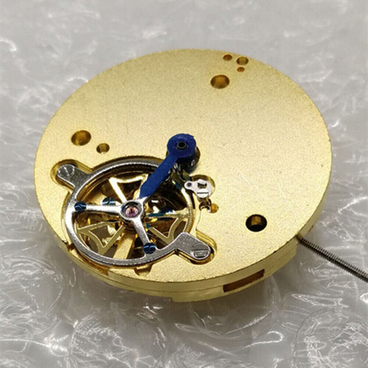 Golden automatic mechanical watch with multi-function features, China Made brand, ideal for watch accessory enthusiasts.