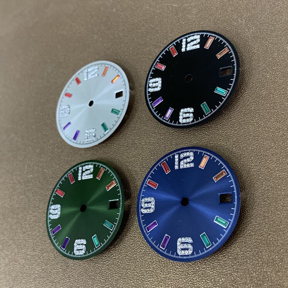 28.50mm Color Stone Watch Dial NO Lume Suitable for NH35/NH36 Movement