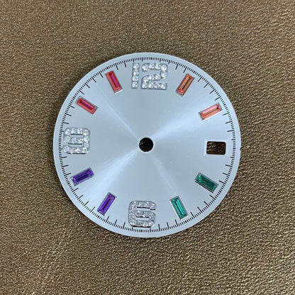 28.50mm Color Stone Watch Dial NO Lume Suitable for NH35/NH36 Movement