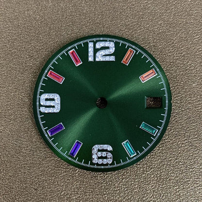28.50mm Color Stone Watch Dial NO Lume Suitable for NH35/NH36 Movement