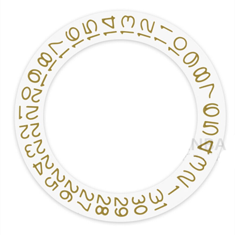 White Background Autumn Yellow Character Disk Date Wheel for Miyota NH35 NH36