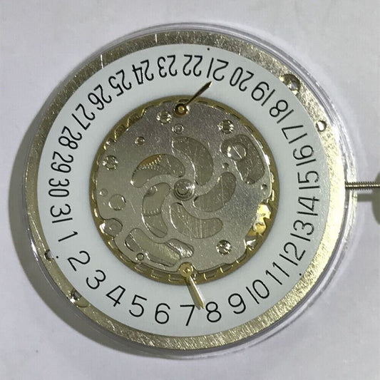 Hangzhou kinetic watch movement with mechanical small second at 6 o'clock, China-made quality.