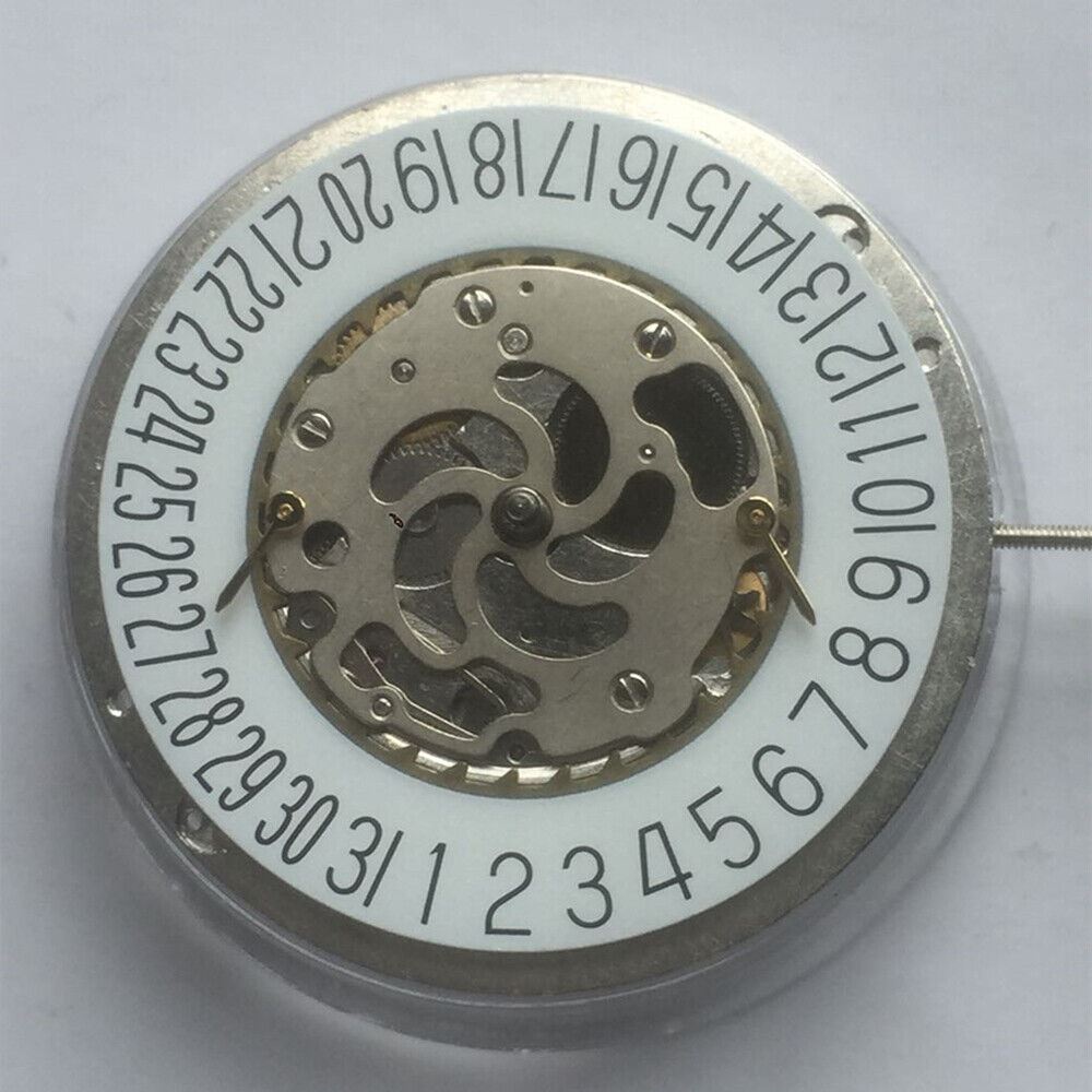 China Made kinetic watch with mechanical movement, small second subdial at 9 o'clock, stylish and precise.