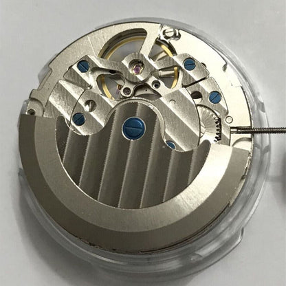 Shanghai automatic mechanical watch featuring a hollow balance wheel at 6 o'clock, elegant China-made timepiece.