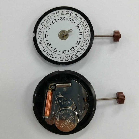 Montre à quartz Ronda 515 24D 515.24D, mouvement à quartz, date à 3 heures, double fuseau horaire