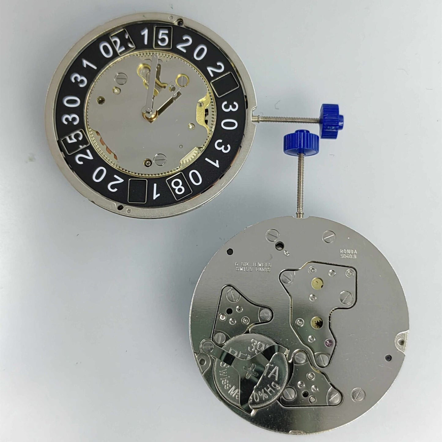 Ronda 5040B 5040.B Quartz Watch Movement Swiss Parts Movement Black Date Wheel