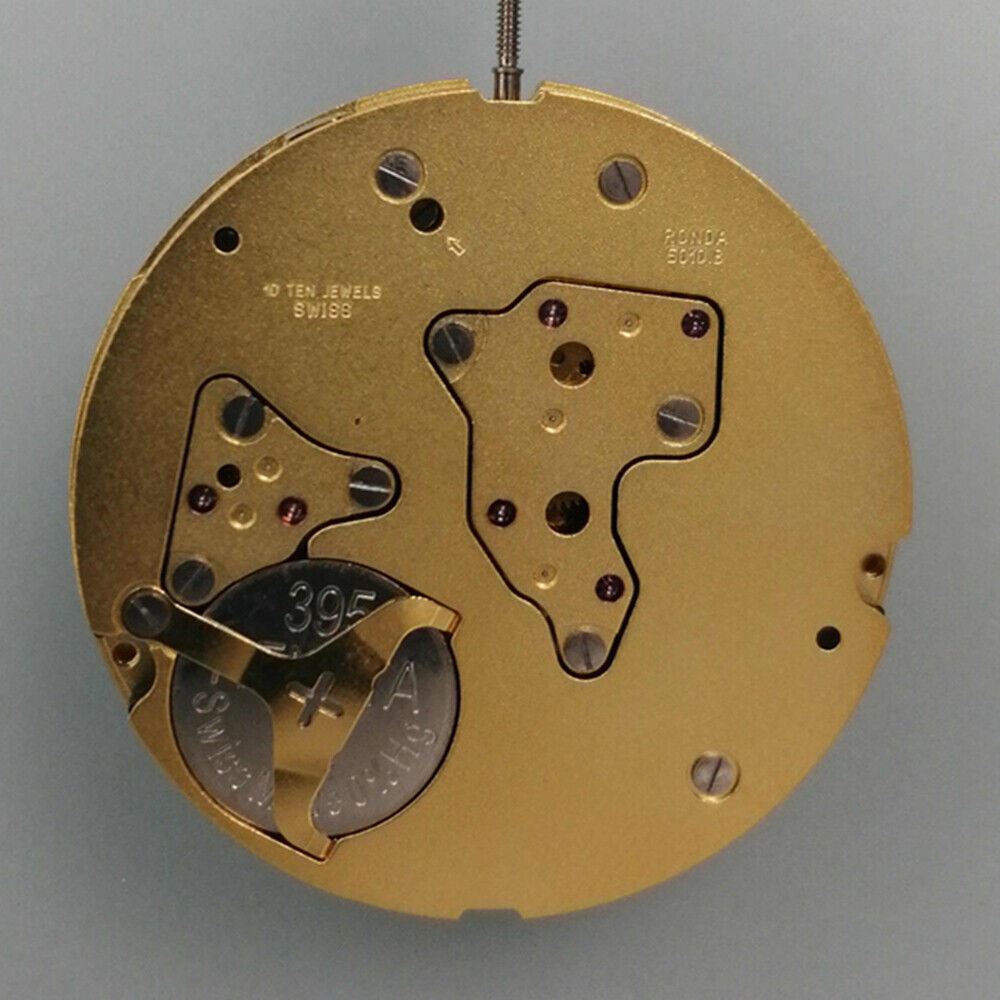 Ronda 5010B 5010.B Quartz Watch Movement Swiss Made Golden Plated