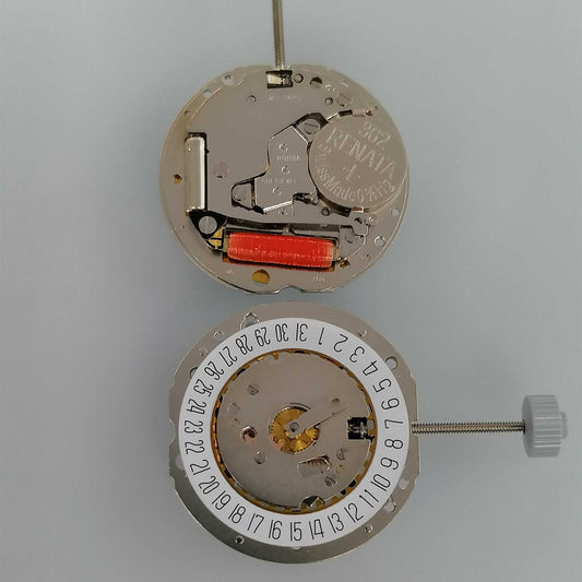 Mouvement de montre à quartz Ronda 784, date à 6 points suisses