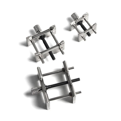 3-in-1 Alloy Reversible Movement Holder Clamp by China Made for precise watch repair tasks