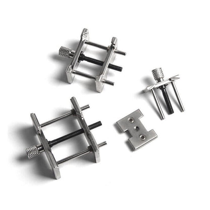 3-in-1 Alloy Reversible Movement Holder Clamp for watch repair, durable China-made tool, model 4040 4039.