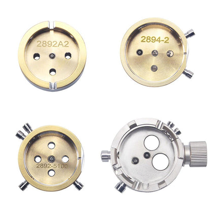 Non-slip ETA 2892-A2 & 2894-A2 watch movement holder for precise, secure repairs.