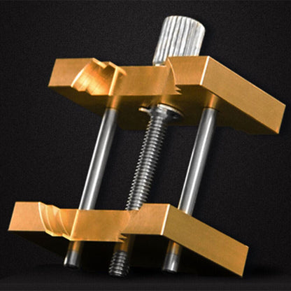 Copper reversible movement holder clamp for watch repair, model 4040/4039, durable and precise tool.