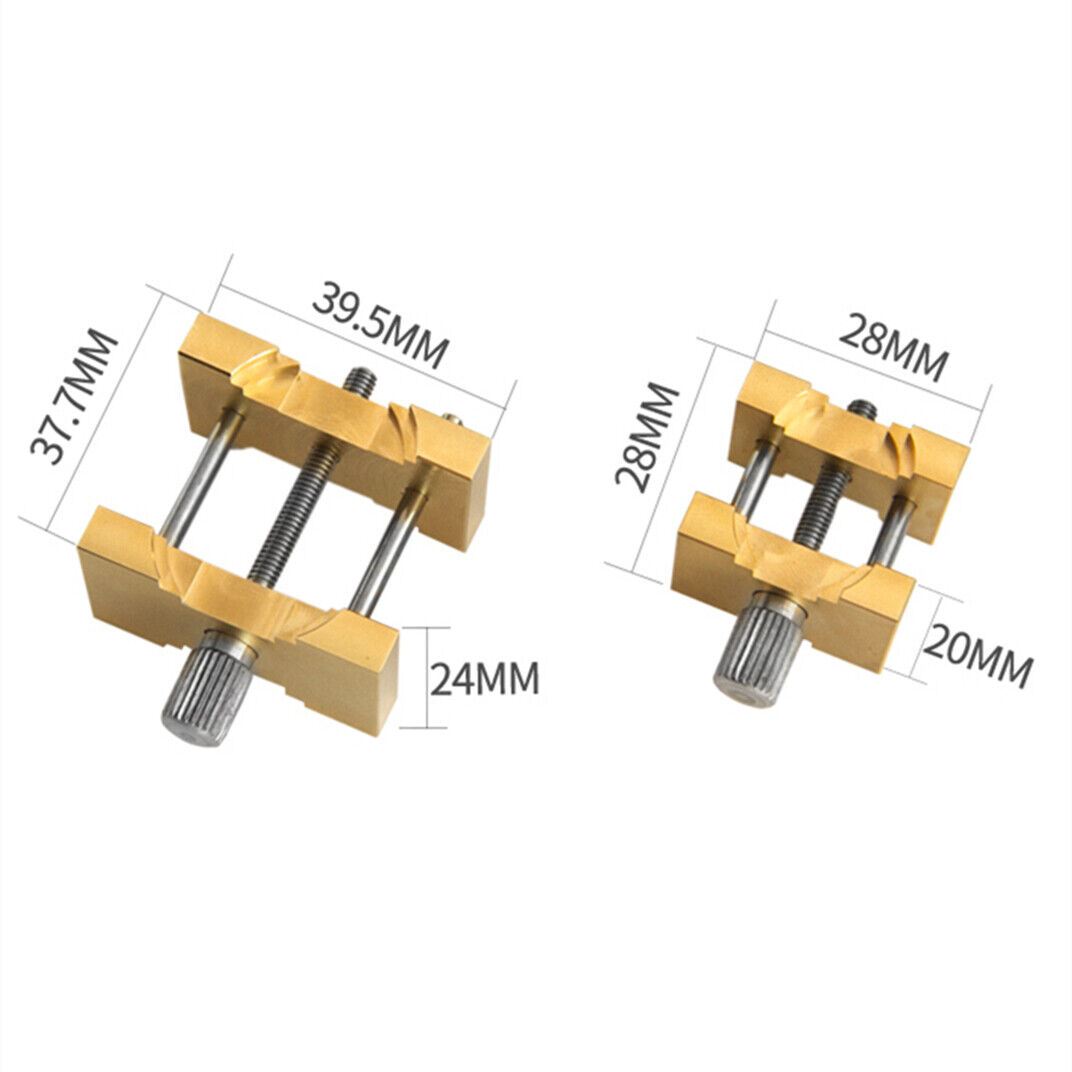 Durable copper reversible movement holder clamp for watch repair, model 4040/4039.