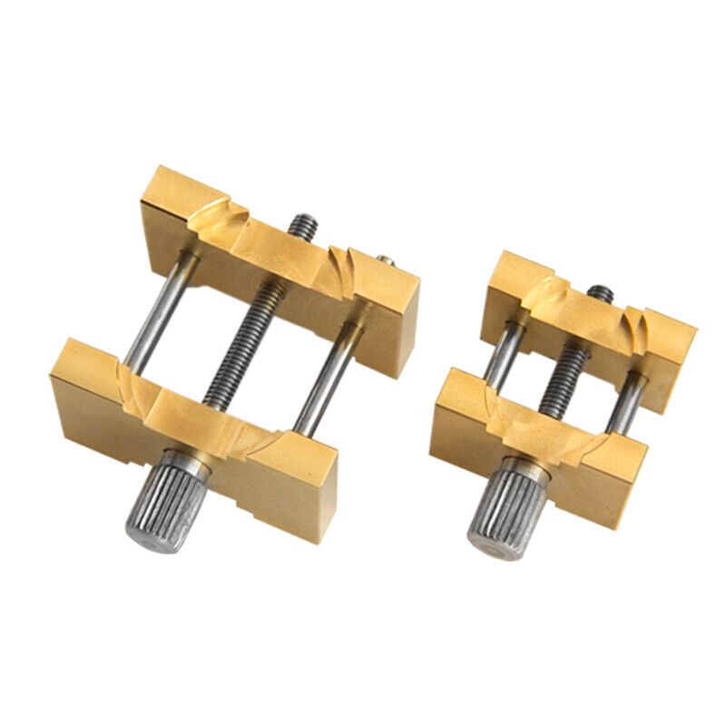 Copper reversible movement holder clamp by Model 4040/4039, durable watch repair tool for precise movement handling.