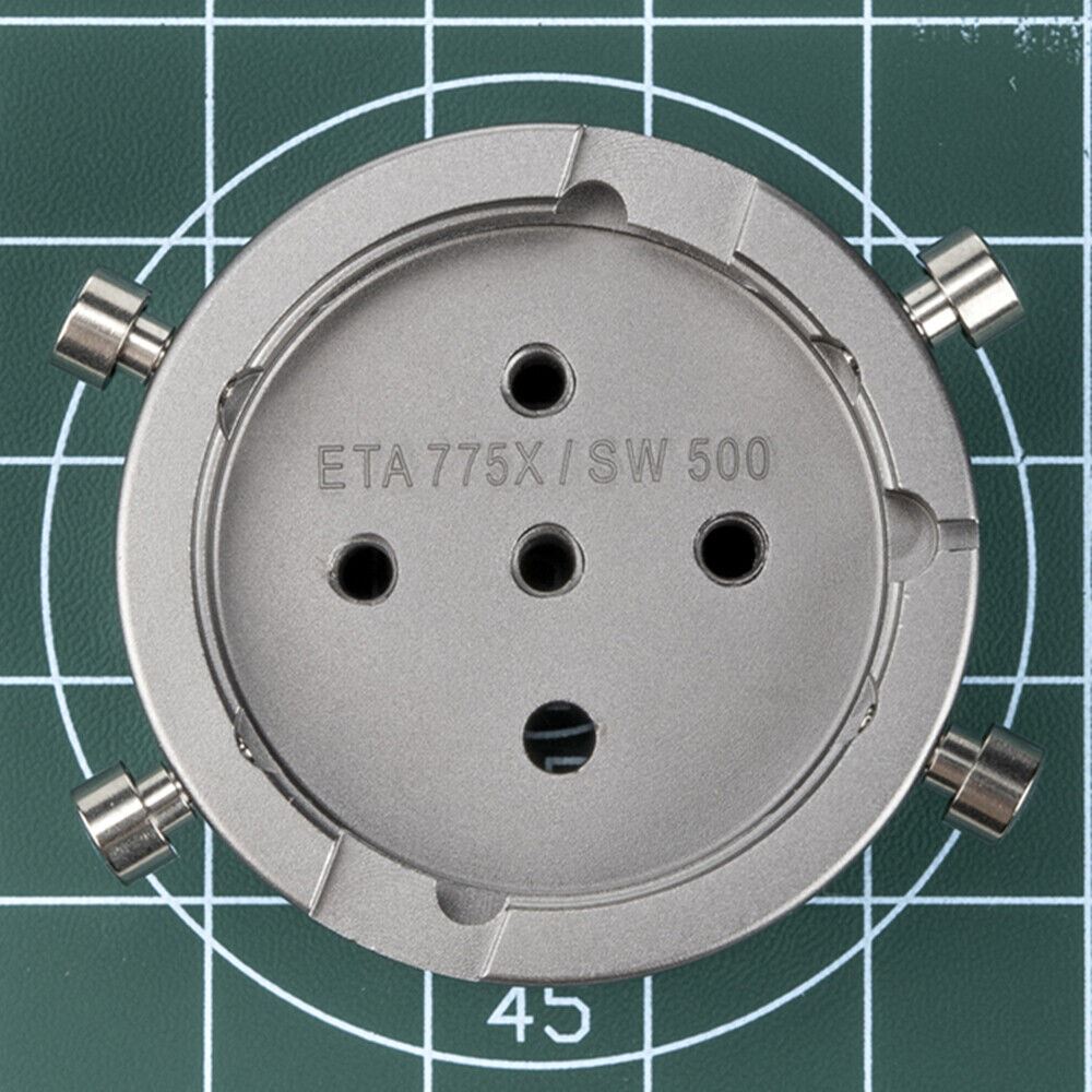 Chinese Stainless Steel watch movement holder for 7750, 7751, 7753, 7752 SW500 models, durable tool.