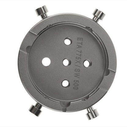 Chinese stainless steel watch movement holder, compatible with 7750, 7751, 7753, 7752 SW500 models.