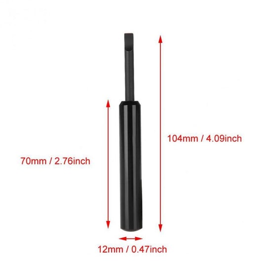 1. Durable watch back case remover tool for battery replacement and snap repairs.  