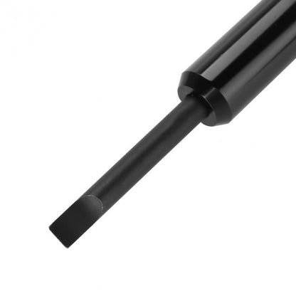 Durable watch back case remover tool for battery replacement and snap repairs.
