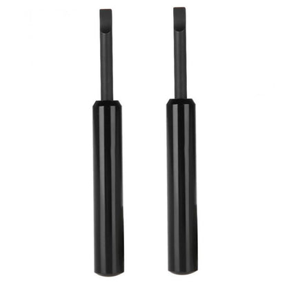 Durable watch back case remover tool for battery replacement and snap repairs.